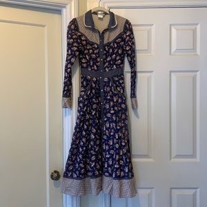 Vintage Gunne Sax prairie/western dress.